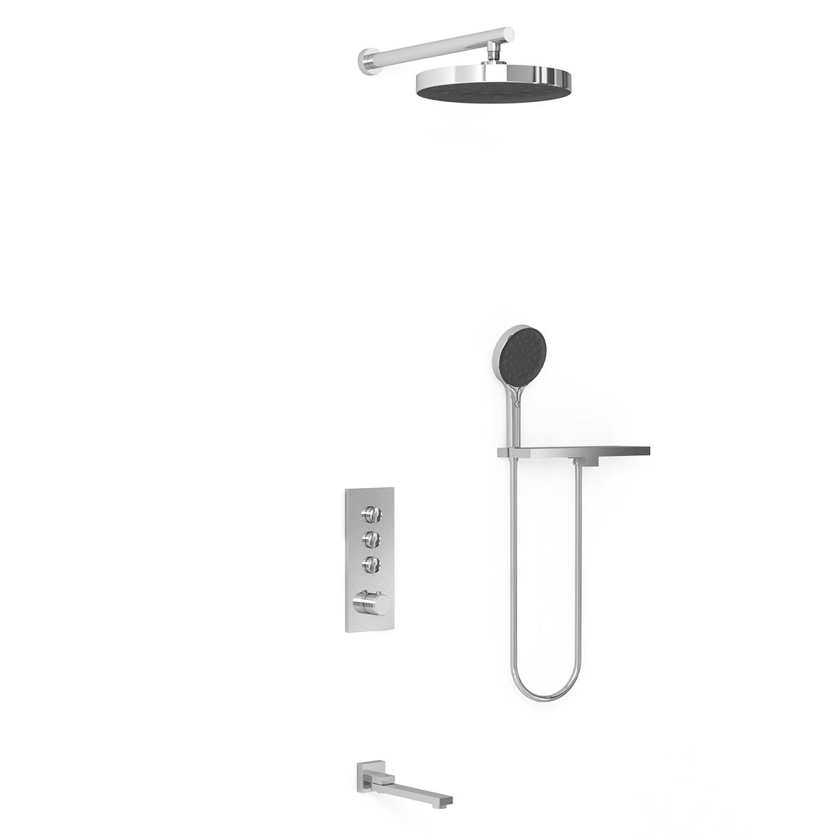 Душевая система Vincea VSFW-433TI2RCH  хром в 100Kran: Широкий выбор и доступные цены.