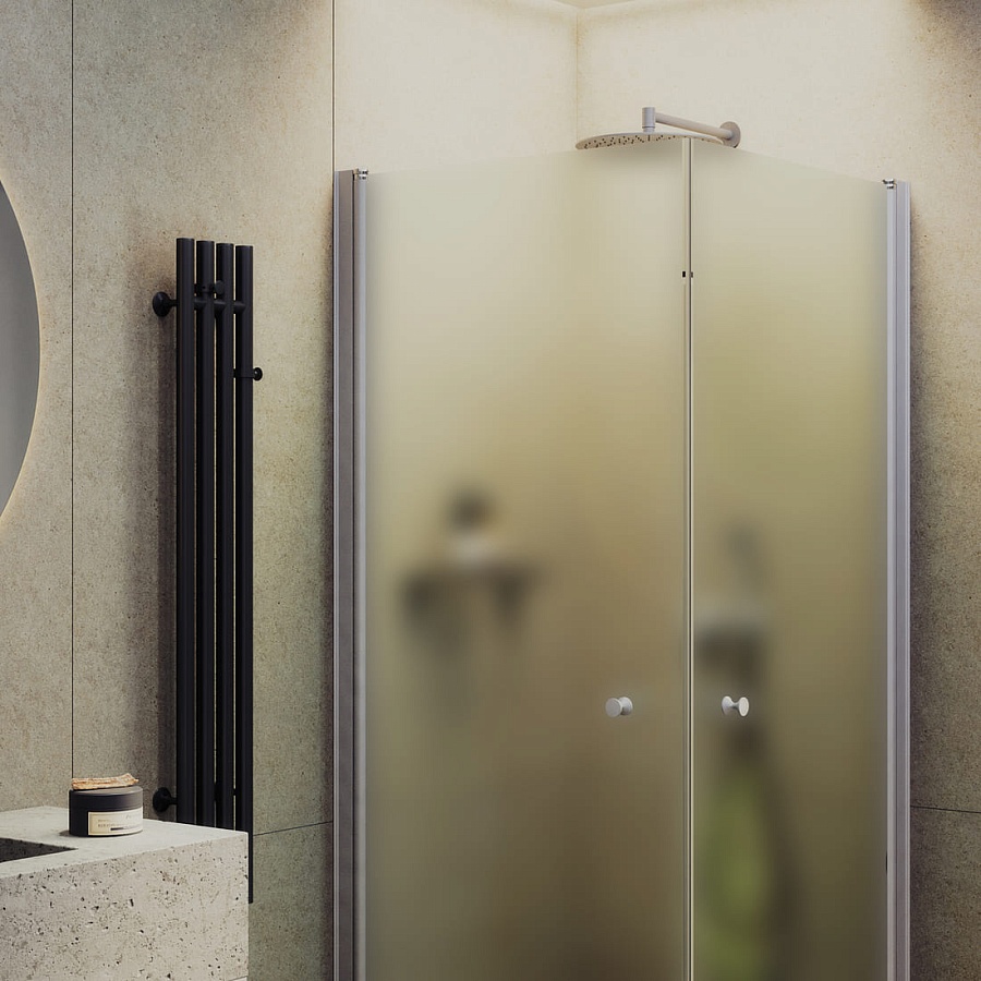 Душевой уголок MaybahGlass MGY-1294-5 90x90 см стекло сатин в 100Kran: Широкий выбор и доступные цены.