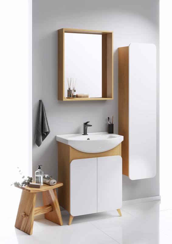 Пенал подвесной 35 см AQWELLA Basic BAS0535DZ Дуб золотой в 100Kran: Широкий выбор и доступные цены.