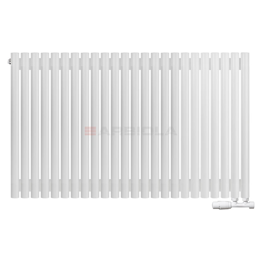 Вертикальный радиатор с нижним подключением Arbiola Iris V 108771 119,2 х 75 см белый матовый ral 9016 от интернет-магазина сантехники 100Kran!