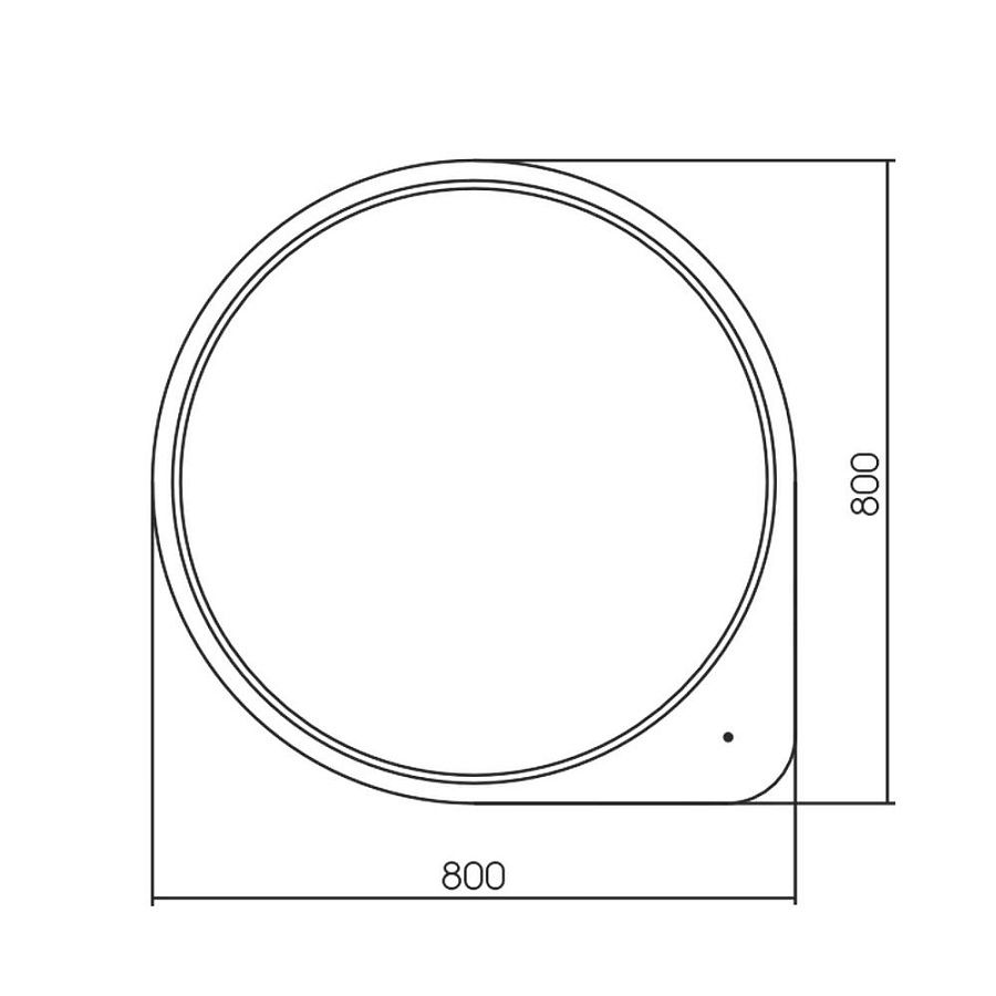 Зеркало с подсветкой Silver Mirrors Richi-D80 см LED-00003116 100Kran: Широкий выбор и доступные цены.