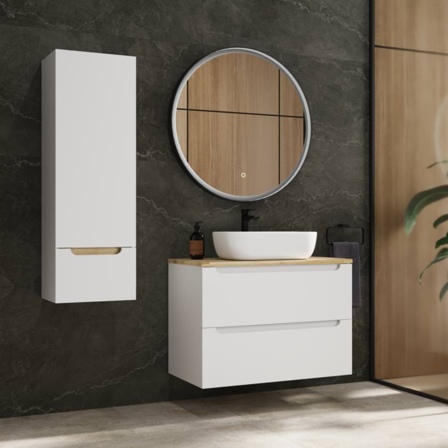 Тумба подвесная Style Line Бали 80 2 ящика со столешницей ЛС-00002339 БЕЛЫЙ СОФТ в 100Kran: Широкий выбор и доступные цены.
