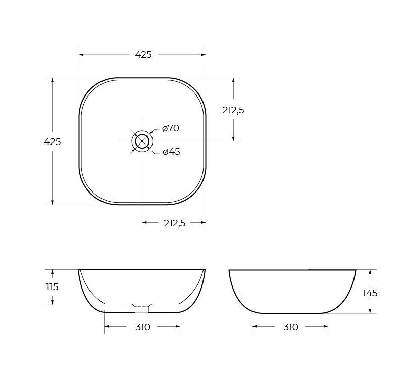 Накладная раковина BelBagno BB1301 42,5  см белая глянцевая в 100Kran: Широкий выбор и доступные цены.