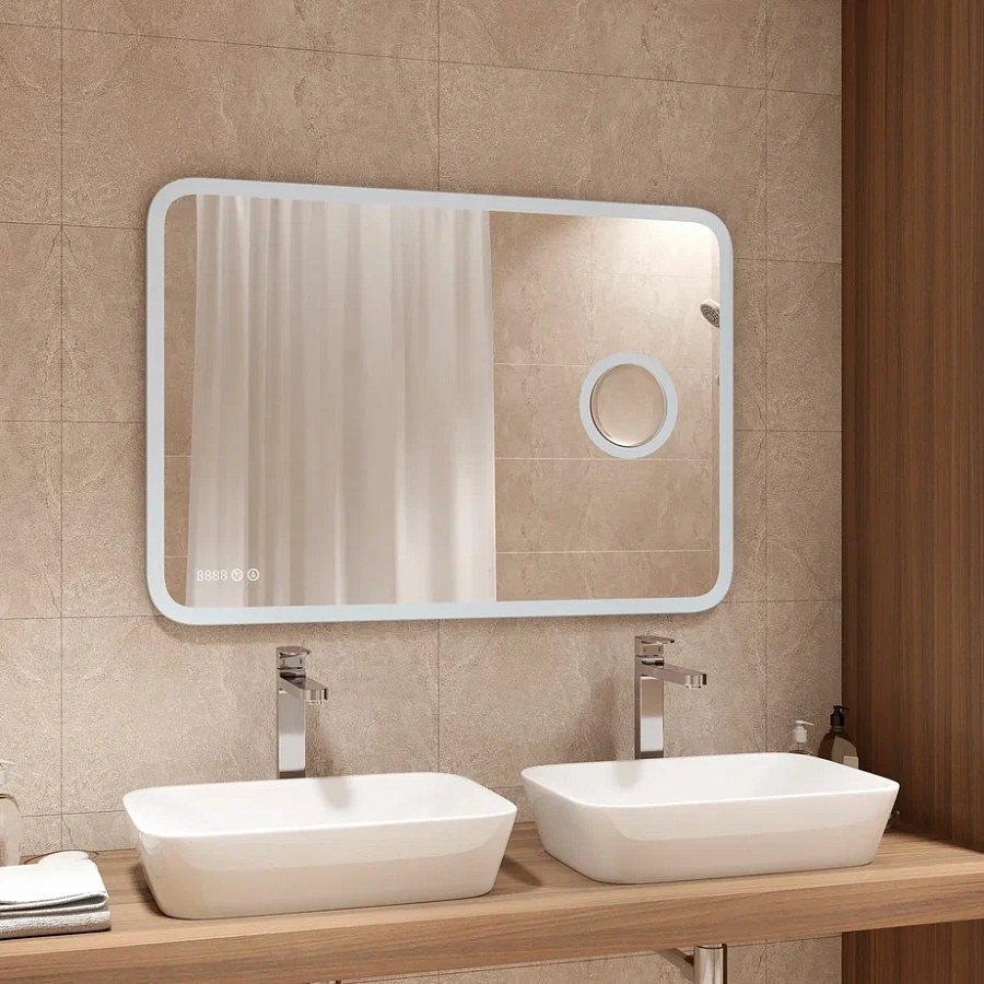 Зеркало с подсветкой Continent Bliss LED 1000x700 ЗЛП262 100Kran: Широкий выбор и доступные цены.