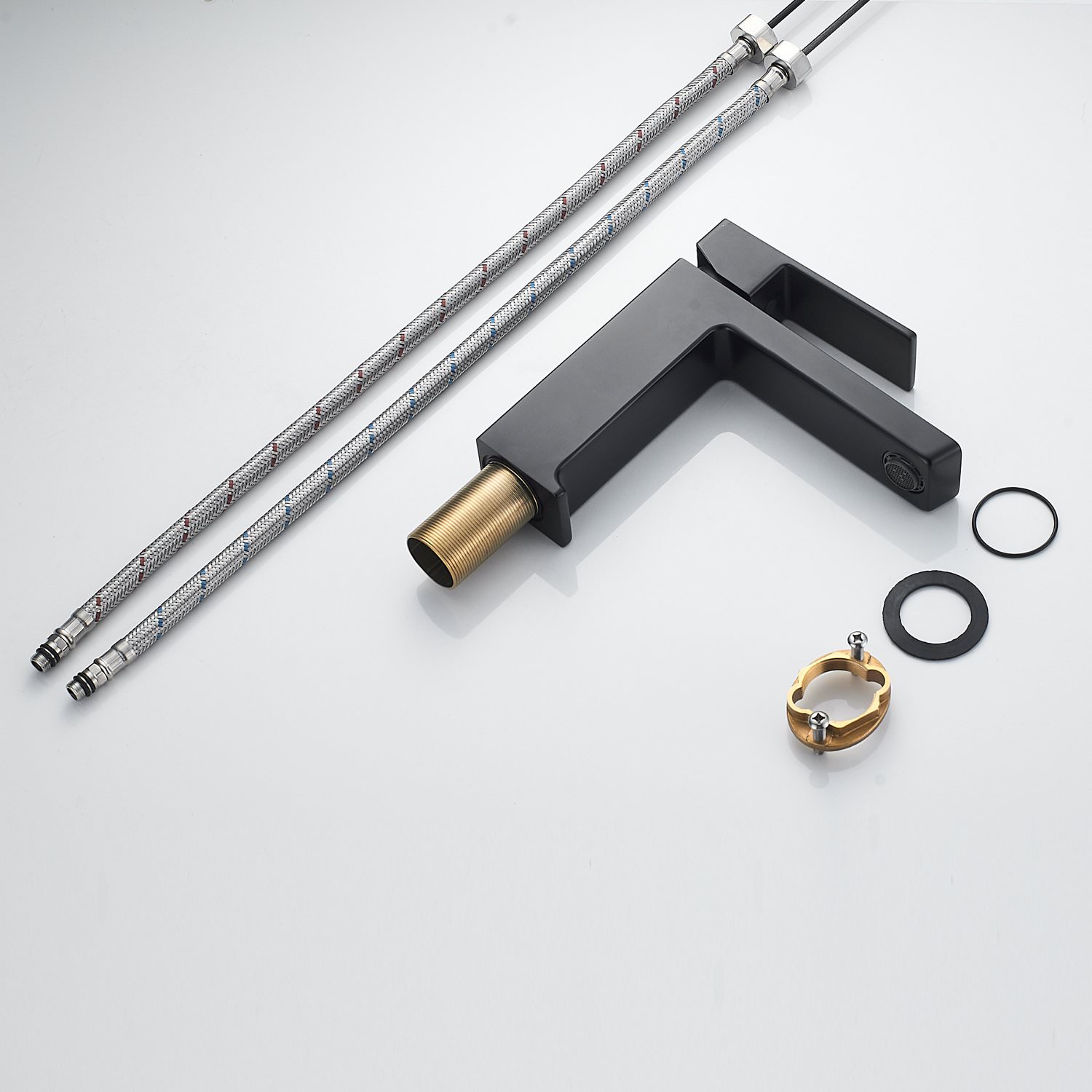 Смеситель для раковины Rose R1801H-1 черный в 100Kran: Широкий выбор и доступные цены.