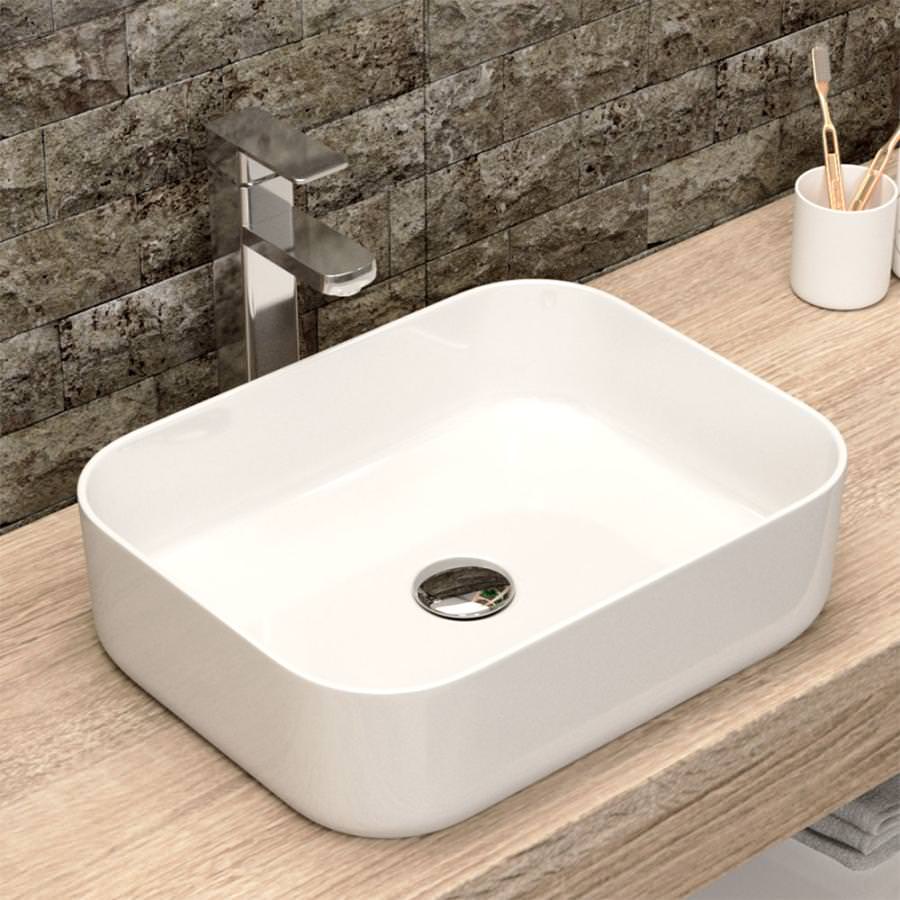 Раковина накладная 50 см Point Меркурий PN43832 белый в 100Kran: Широкий выбор и доступные цены.