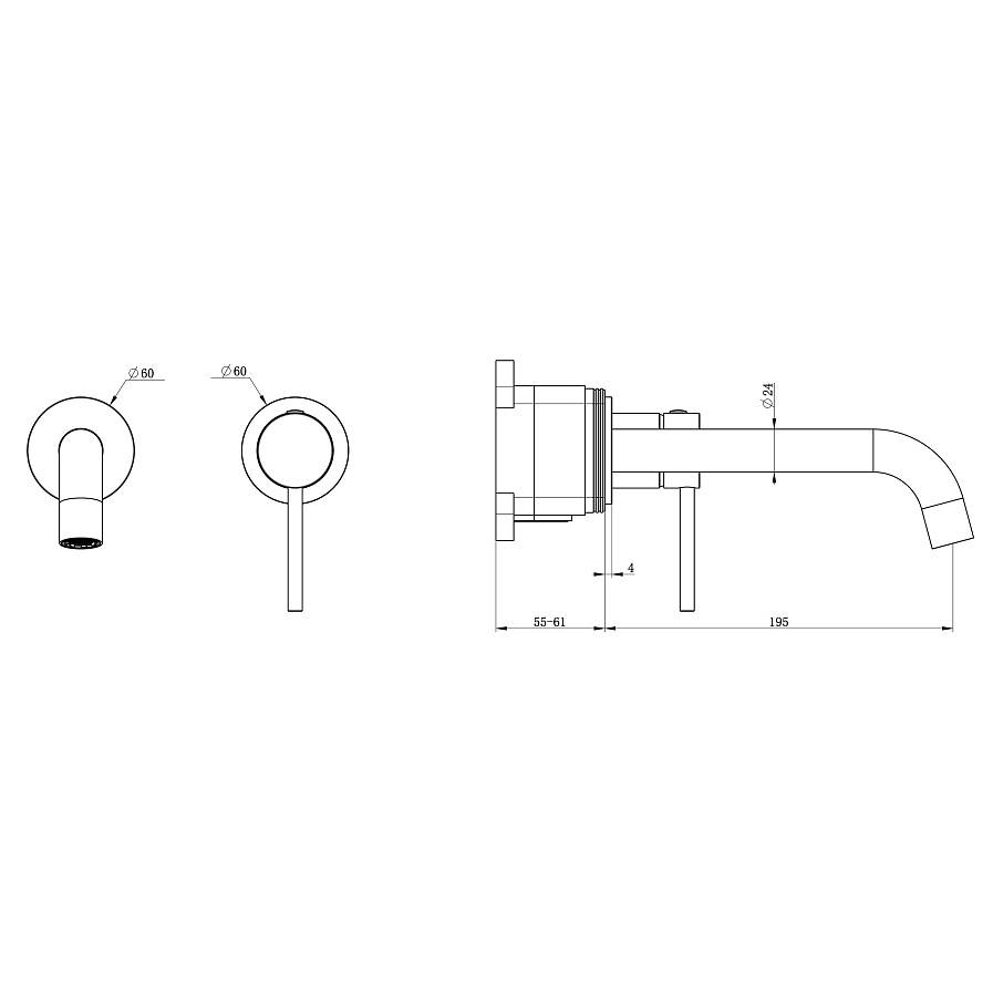 Смеситель для раковины Wonzon & Woghand STICK WW-88869017-MW белый матовый в 100Kran: Широкий выбор и доступные цены.