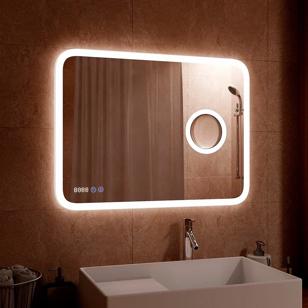 Зеркало с подсветкой "Bliss LED"  800x600 ЗЛП450 100Kran: Широкий выбор и доступные цены.