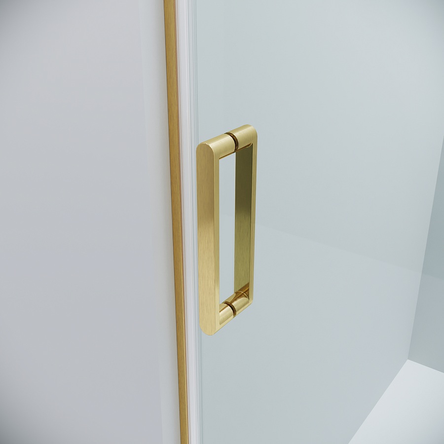 Душевое ограждение Grossman Classic 100x70x195 см 120.K33.04.1080.32.00 золото сатин в 100Kran: Широкий выбор и доступные цены.