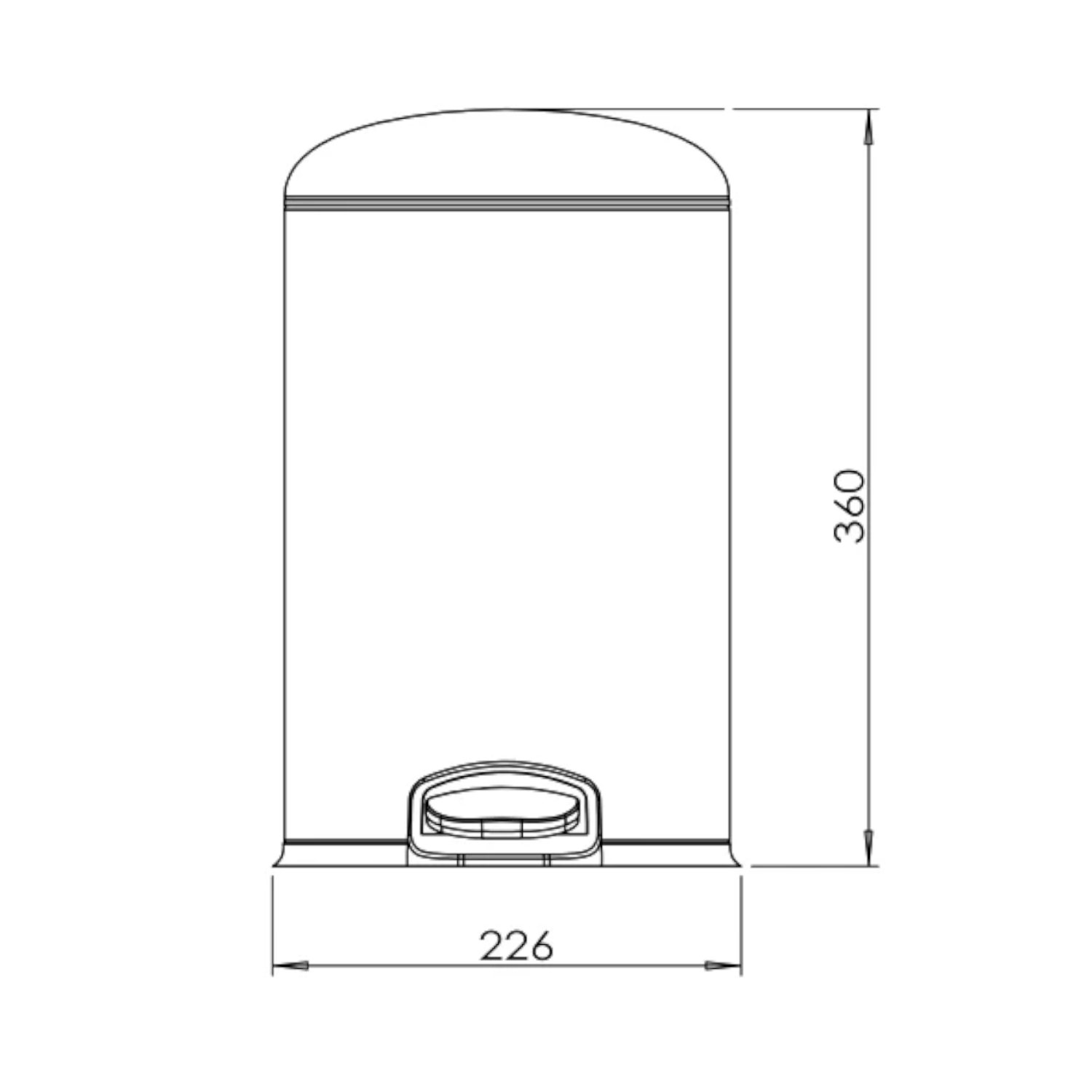 Ведро с микролифтом JAVA S-885-8L 8 литров сатин в 100Kran: Широкий выбор и доступные цены.