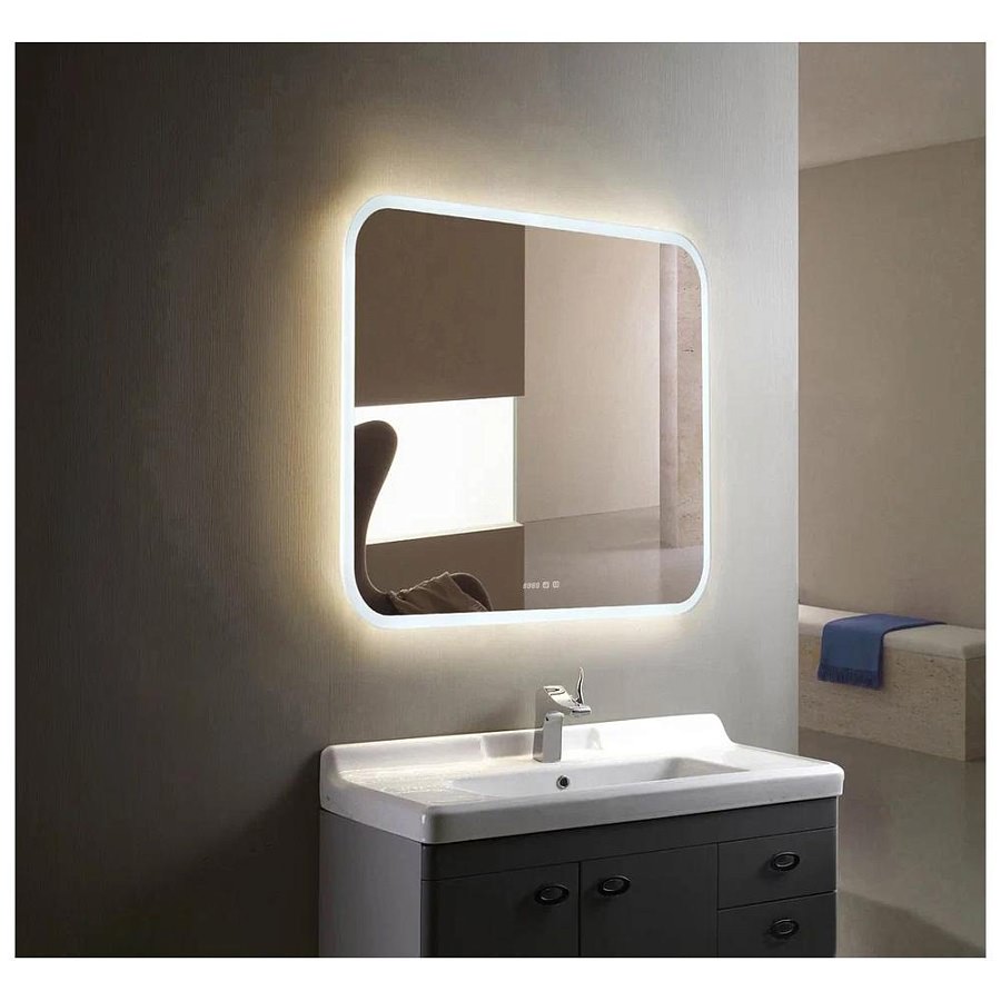 Зеркало с подсветкой Silver Mirrors Стив 70 х 68 см ФР-1754 100Kran: Широкий выбор и доступные цены.