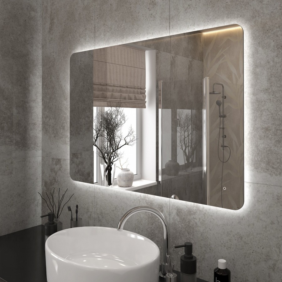 Зеркало с подсветкой Maretti Florenza FL1410070P16EL 100x70 см 100Kran: Широкий выбор и доступные цены.