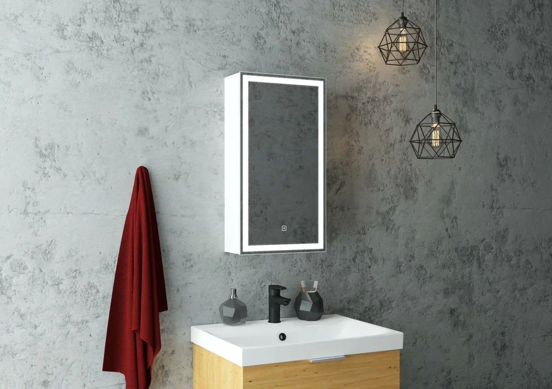 Зеркало-шкаф  с подсветкой "Allure LED" 350х650 правый МВК056 создать уют и комфорт, это просто!