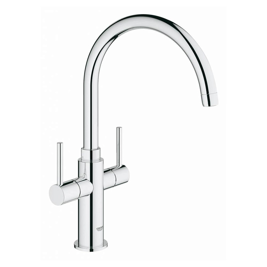 Смеситель для кухни Grohe Ambi Cosmopolitan 30190000 хром в 100Kran: Широкий выбор и доступные цены.