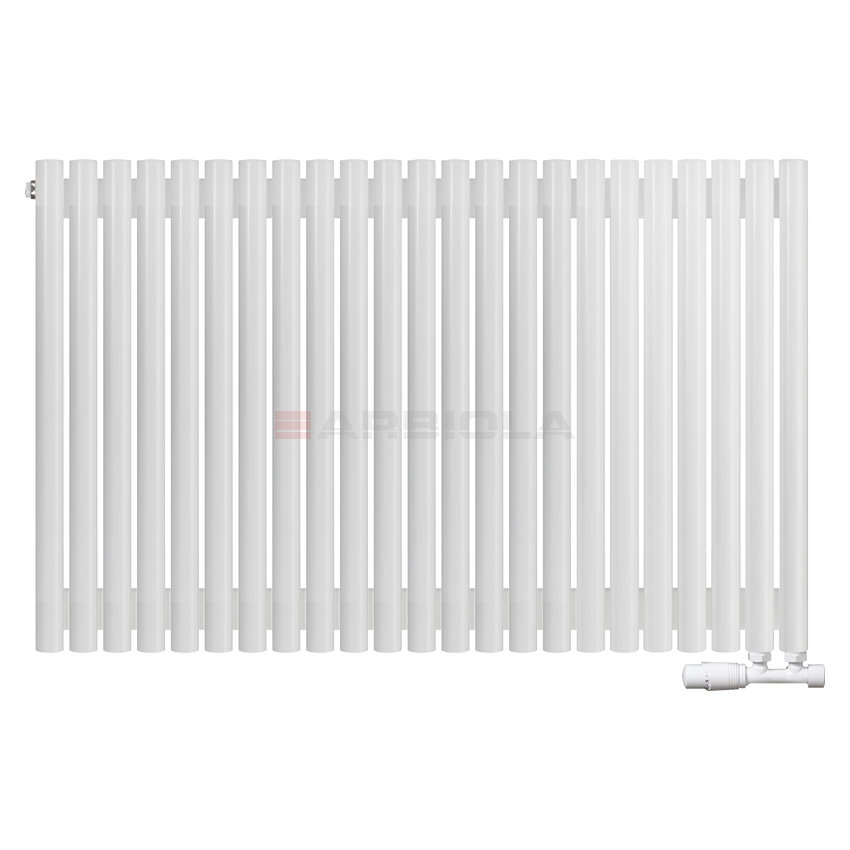 Вертикальный радиатор с нижним подключением Arbiola Iris V 108666 114,2 х 70 см белый матовый ral 9016 от интернет-магазина сантехники 100Kran!