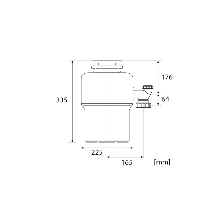 Измельчитель пищевых отходов STATUS PREMIUM 300, бытовой 09810201 в 100Kran: Широкий выбор и доступные цены.