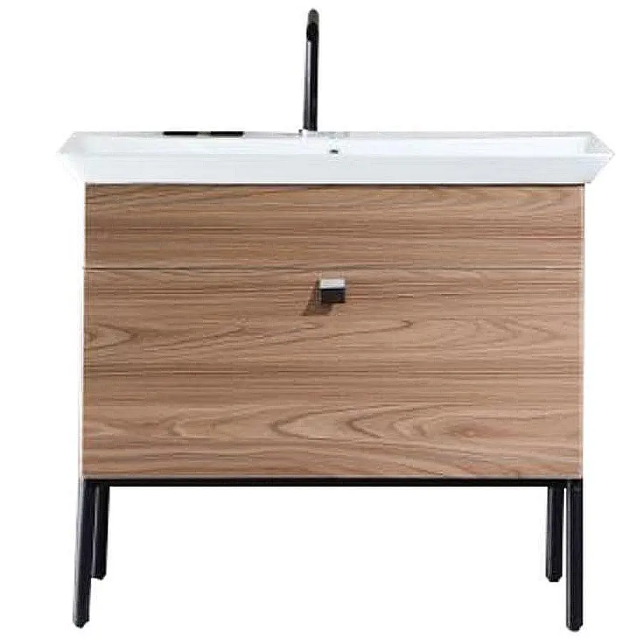 Тумба напольная с раковиной Maxonor Pure Life SALON ART 90 см PL-MC13-91-BN орех светлый в 100Kran: Широкий выбор и доступные цены.