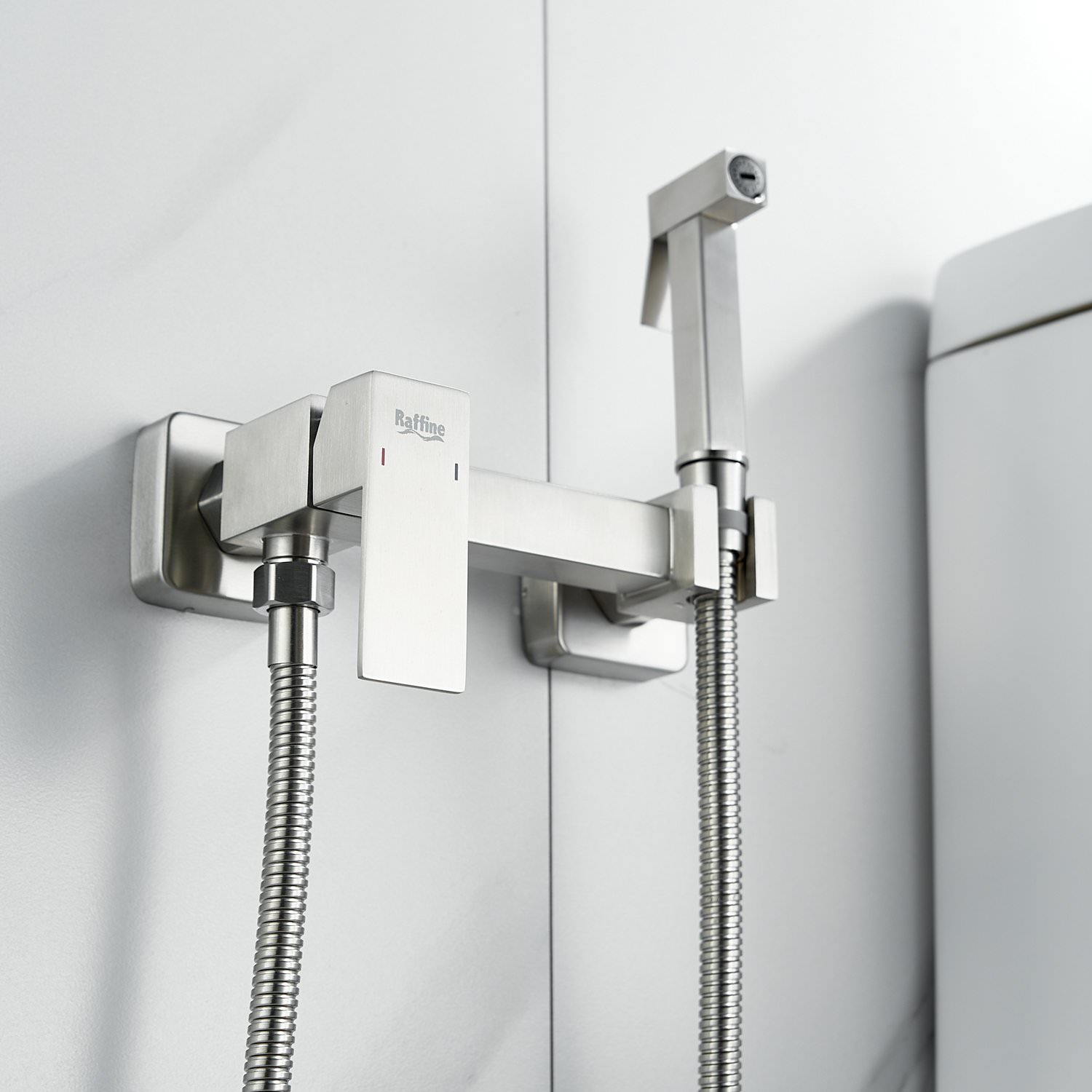 Гигиенический душ со смесителем Raffine F237L сатин в 100Kran: Широкий выбор и доступные цены.