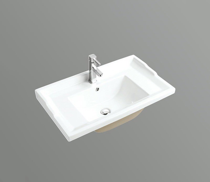 Раковина CeramaLux 840-80 82,5 см белая в 100Kran: Широкий выбор и доступные цены.