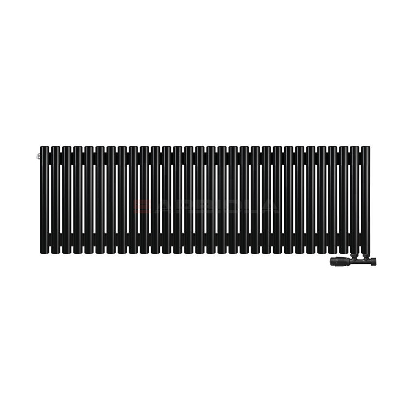 Вертикальный радиатор с нижним подключением Arbiola Iris V 108571 149,2 х 60 см черный матовый ral 9005 от интернет-магазина сантехники 100Kran!