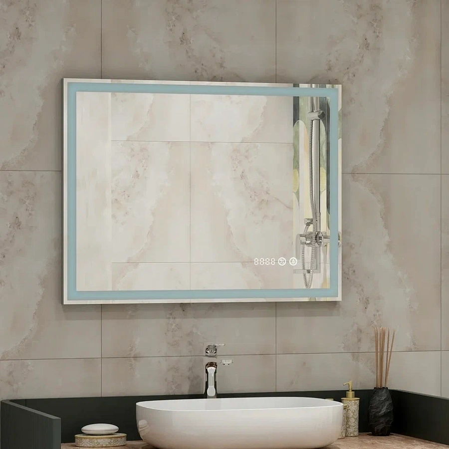 Зеркало с подсветкой Continent Mercury luxe 800x600 ЗЛП819 100Kran: Широкий выбор и доступные цены.