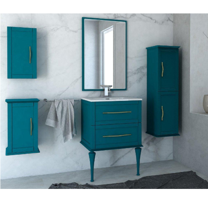 Тумба с раковиной подвесная CEZARES 60 см TIFFANY 54947 Blu Petrolio в 100Kran: Широкий выбор и доступные цены.