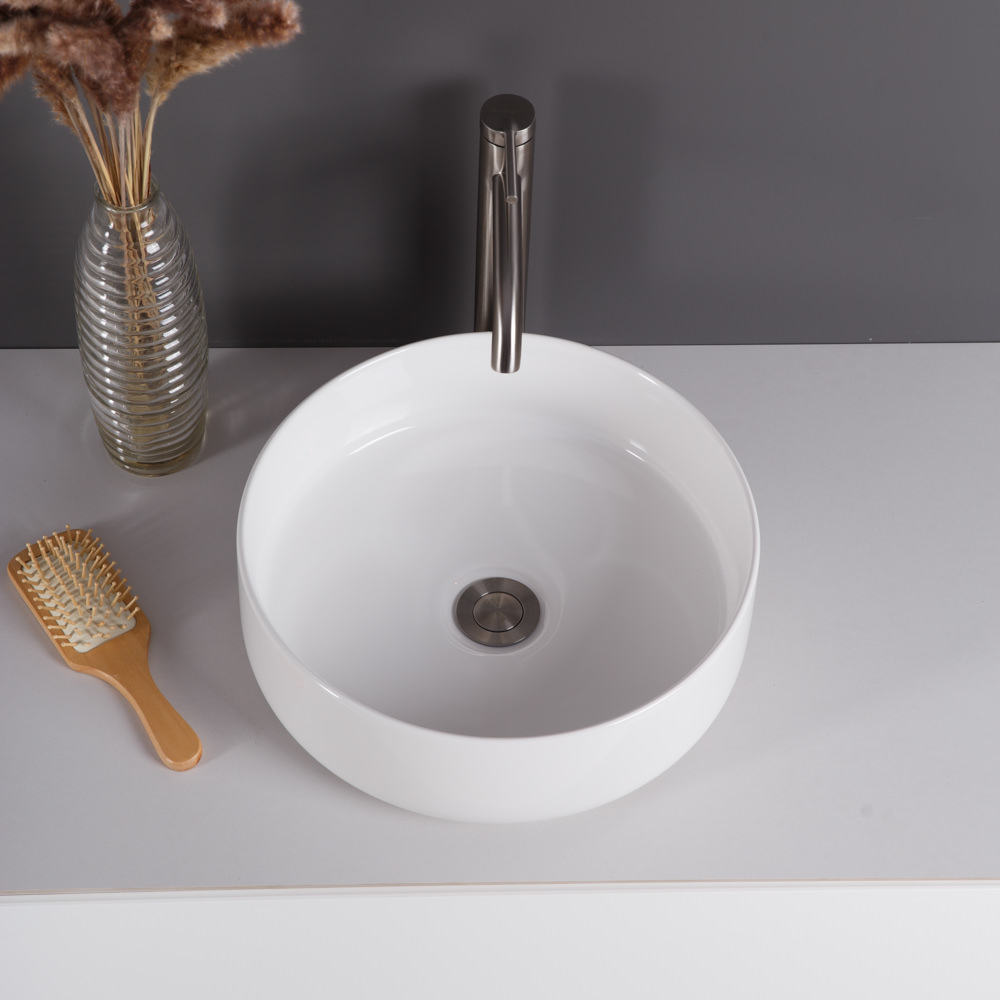 Накладная раковина BelBagno BB1357 37,5  см белая глянцевая в 100Kran: Широкий выбор и доступные цены.