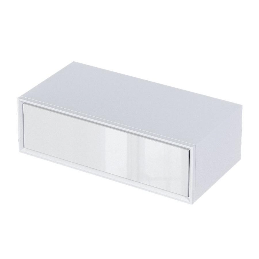 Тумба подвесная 1Marka Milacco 100П 1в.я. Pure White нижняя У83577 в 100Kran: Широкий выбор и доступные цены.