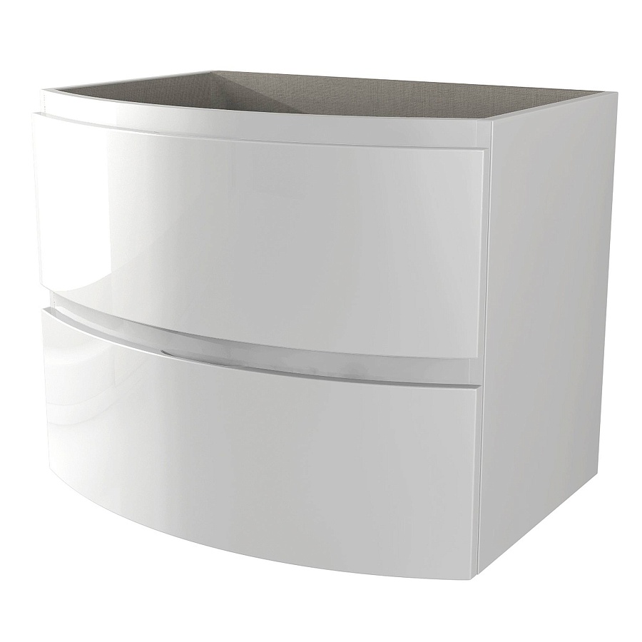 Тумба с раковиной подвесная с двумя выдвижными ящиками VAGUE CEZARES 70 см 44220 Bianco lucido в 100Kran: Широкий выбор и доступные цены.