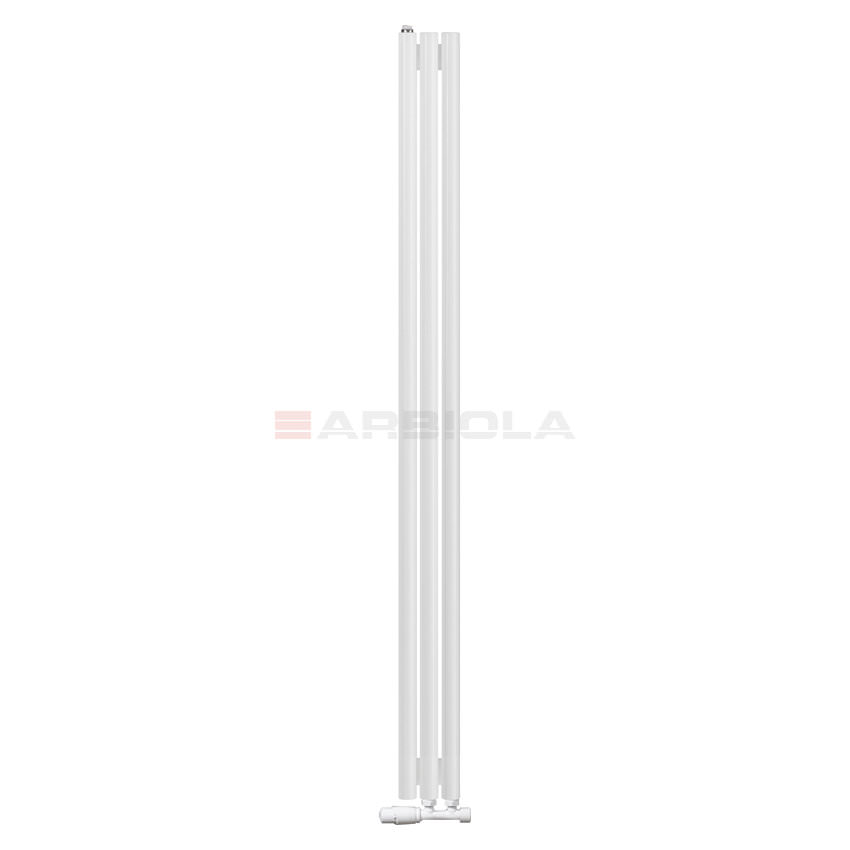 Вертикальный радиатор с нижним подключением Arbiola Iris V 109465 14,2 х 180 см белый матовый ral 9016 от интернет-магазина сантехники 100Kran!