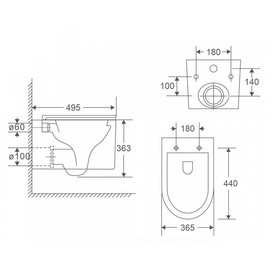Унитаз подвесной Maretti Renata RE10PBM33-844 белый в 100Kran: Широкий выбор и доступные цены.