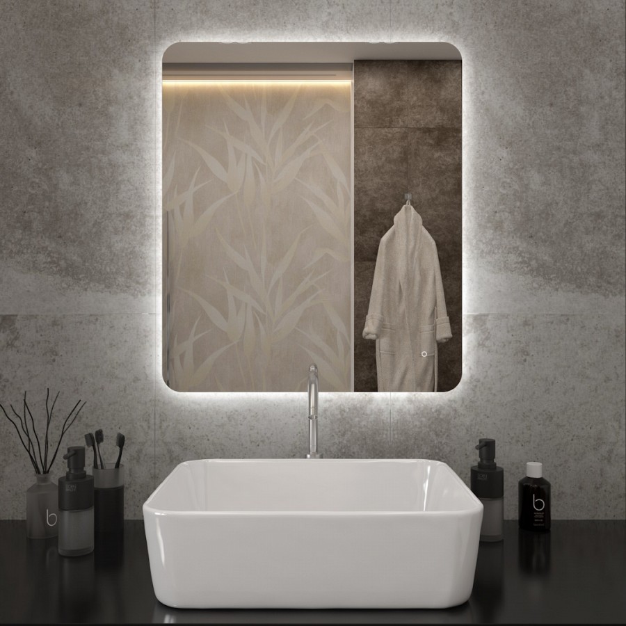 Зеркало с подсветкой Maretti Florenza FL146070P16EL 60x70 см 100Kran: Широкий выбор и доступные цены.