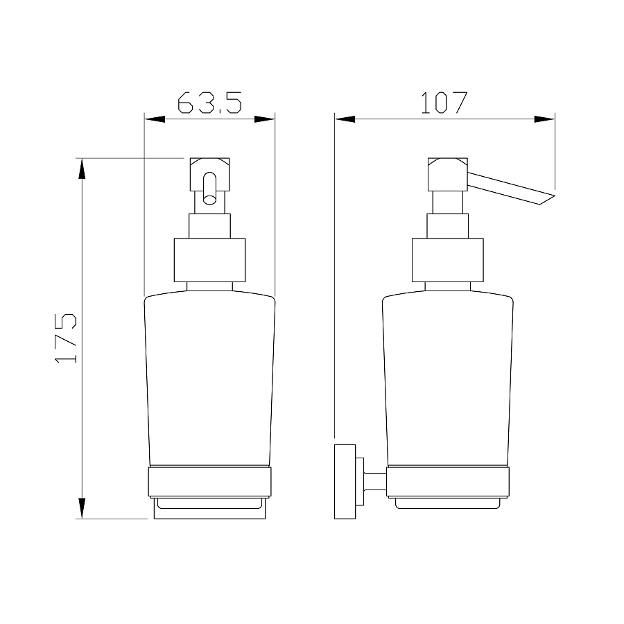 Дозатор для мыла Wonzon & Woghand FLAT WW-9733 хром в 100Kran: Широкий выбор и доступные цены.